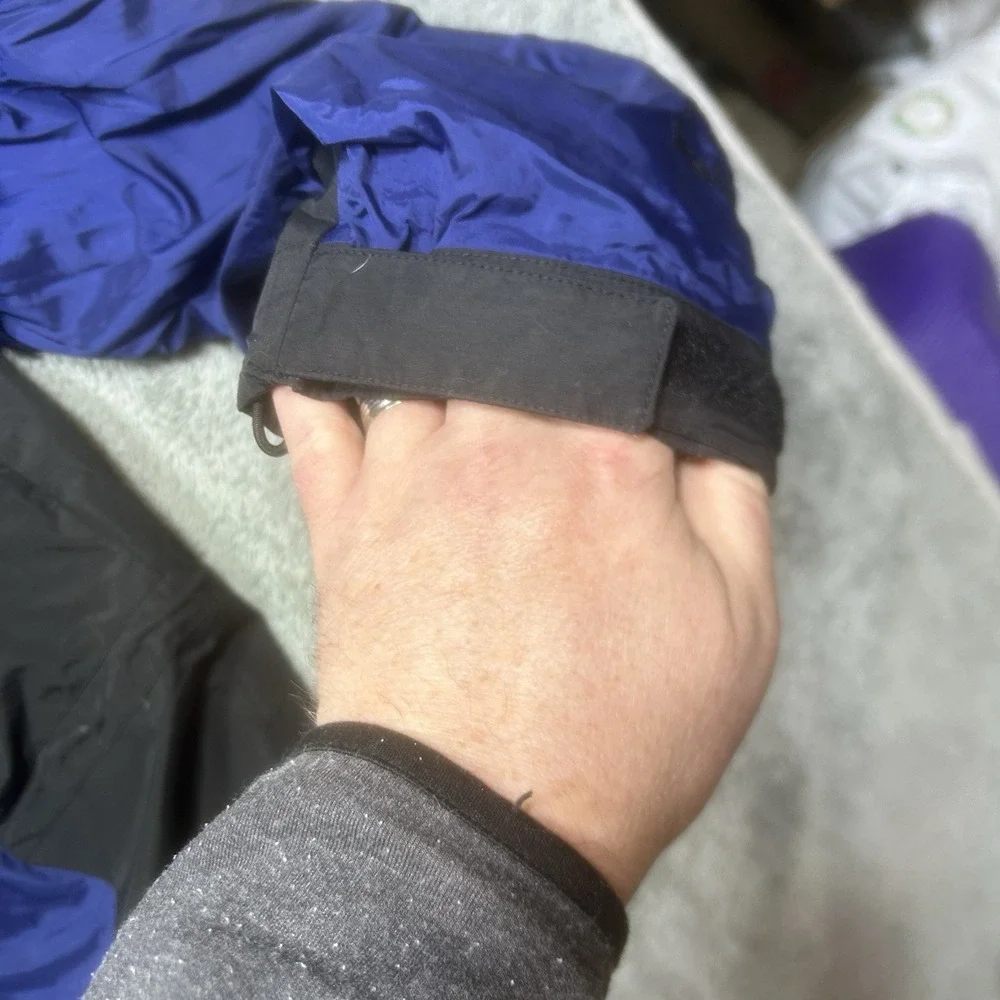 Vintage The North Face Jacket Mens L Blue Black Gore-Tex‎ Mountain Light Ski 90s